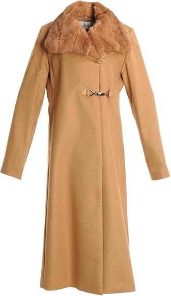 新品☆高価ミンクファー付き 両面ミンクカシミヤ100暖かい気品女優襟ロングコート 新品☆高価ミンクファー付き 両面ミンクカシミヤ100暖かい気品